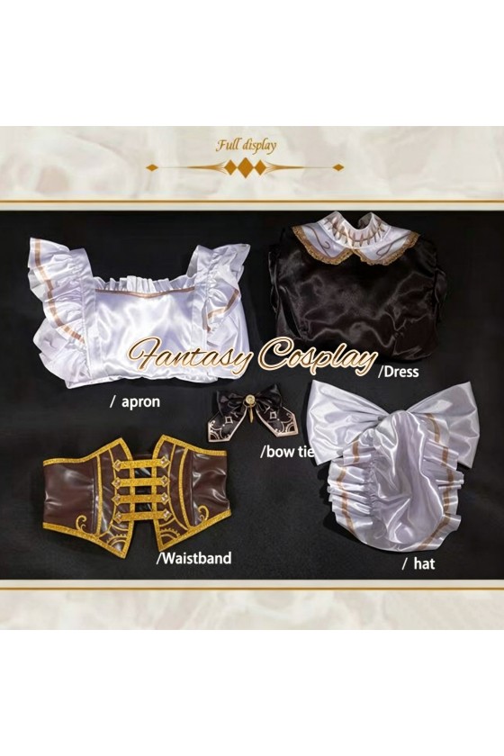 Identity V Bloody Queen Mary Tea Party Maid Dress Cosplay Costume